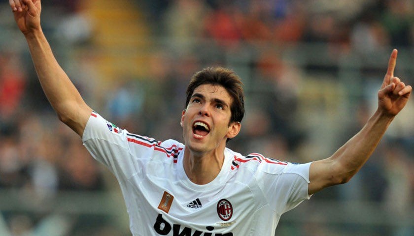 Kaká comemora gol pelo Milan