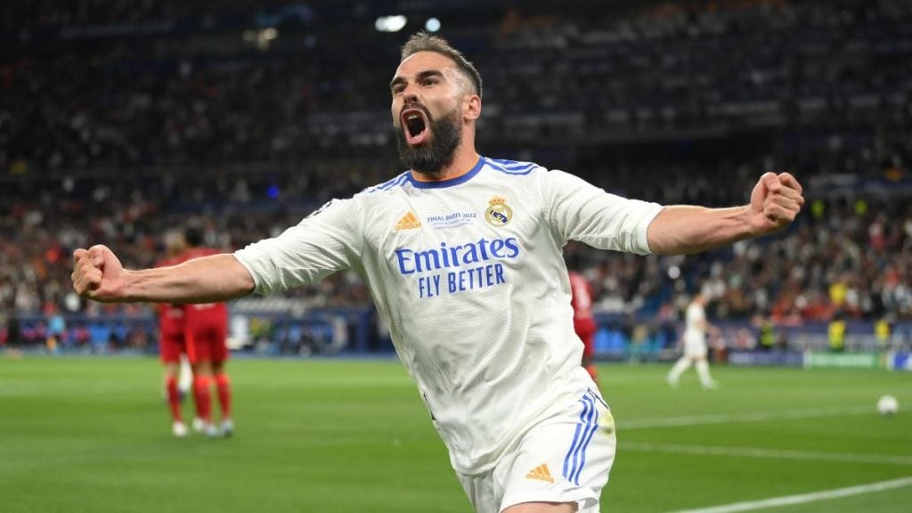 Dani Carvajal celebrando.