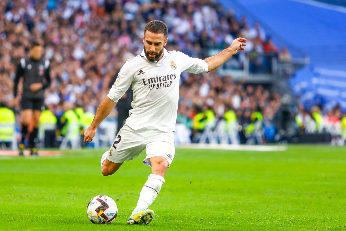 Dani Carvajal playing for Real Madrid
