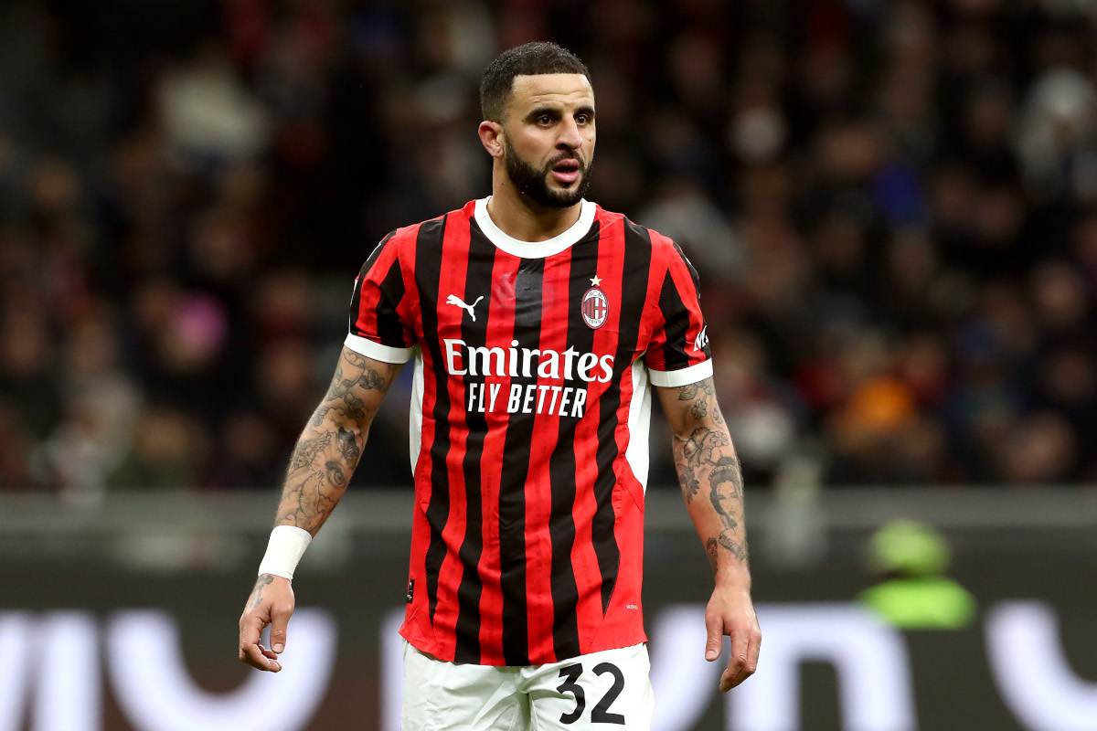 Kyle Walker playing for AC Milan