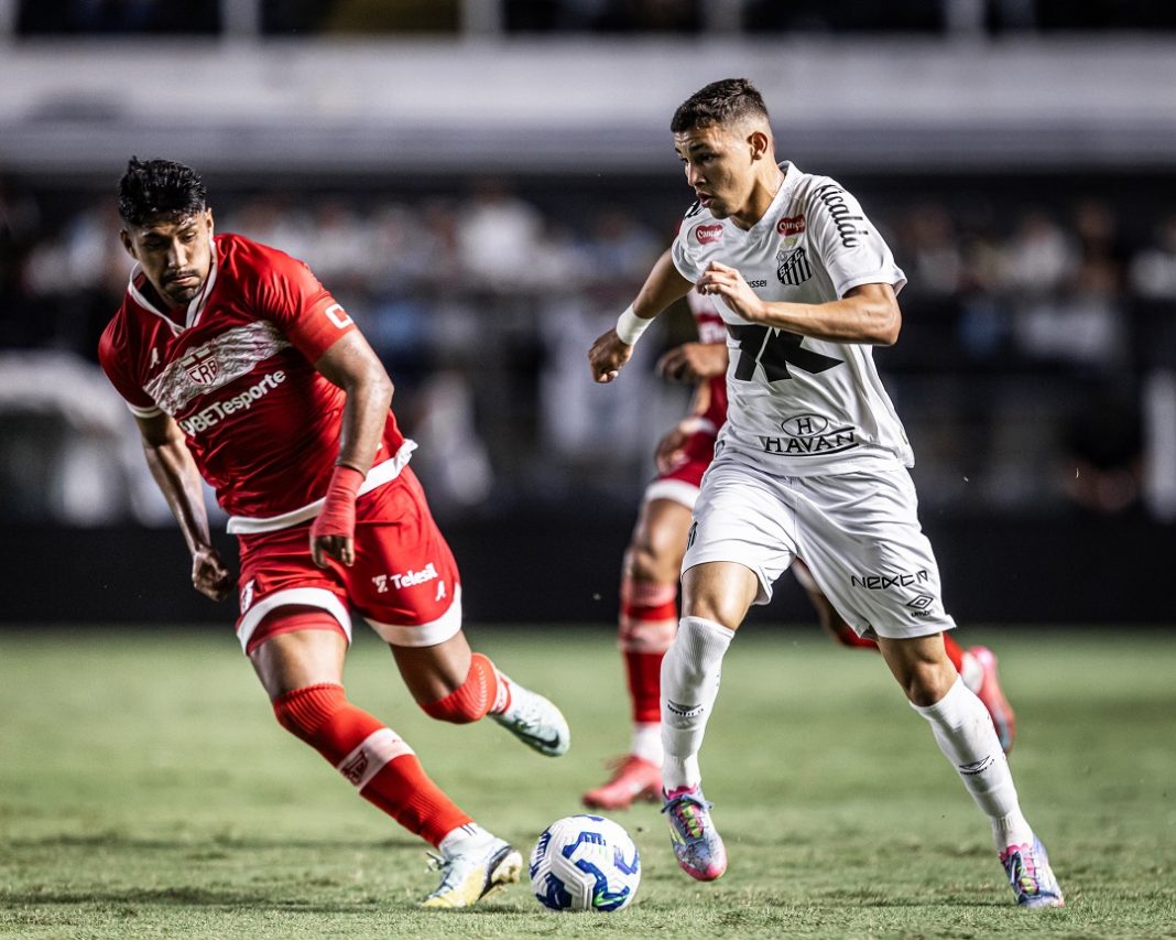 CRB x Santos em campo pela Copa do Brasil