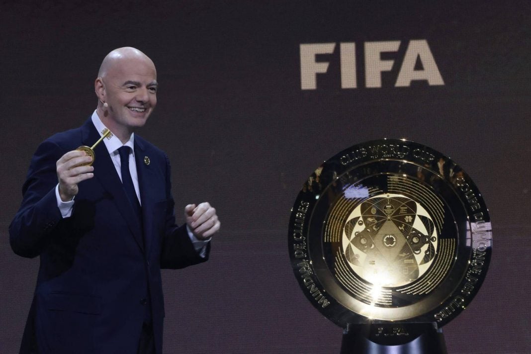 FIFA President Gianni Infantino with the Club World Cup
