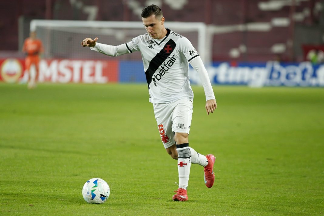 Jogador do Vasco em ação pela Sul-Americana
