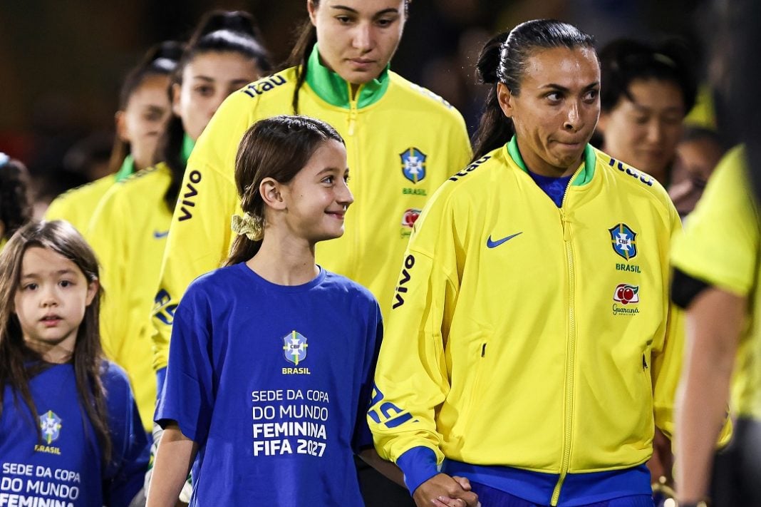 Martha entra em campo pela Seleção Feminina do Brasil