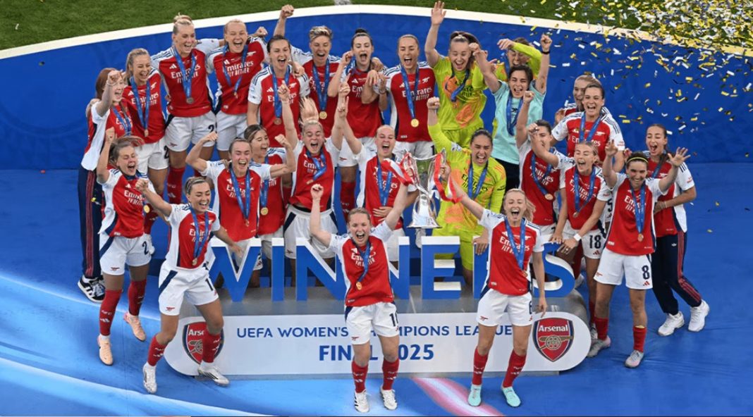 Arsenal Feminino campeão Champions Feminina 2024/25