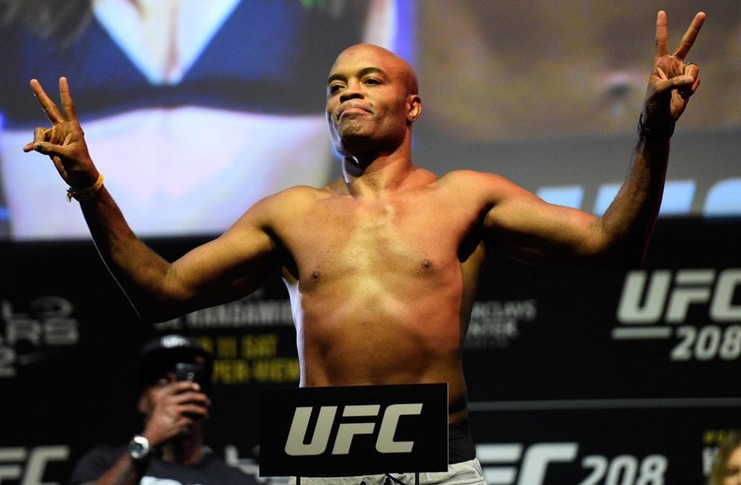 Anderson Silva na pesagem do UFC