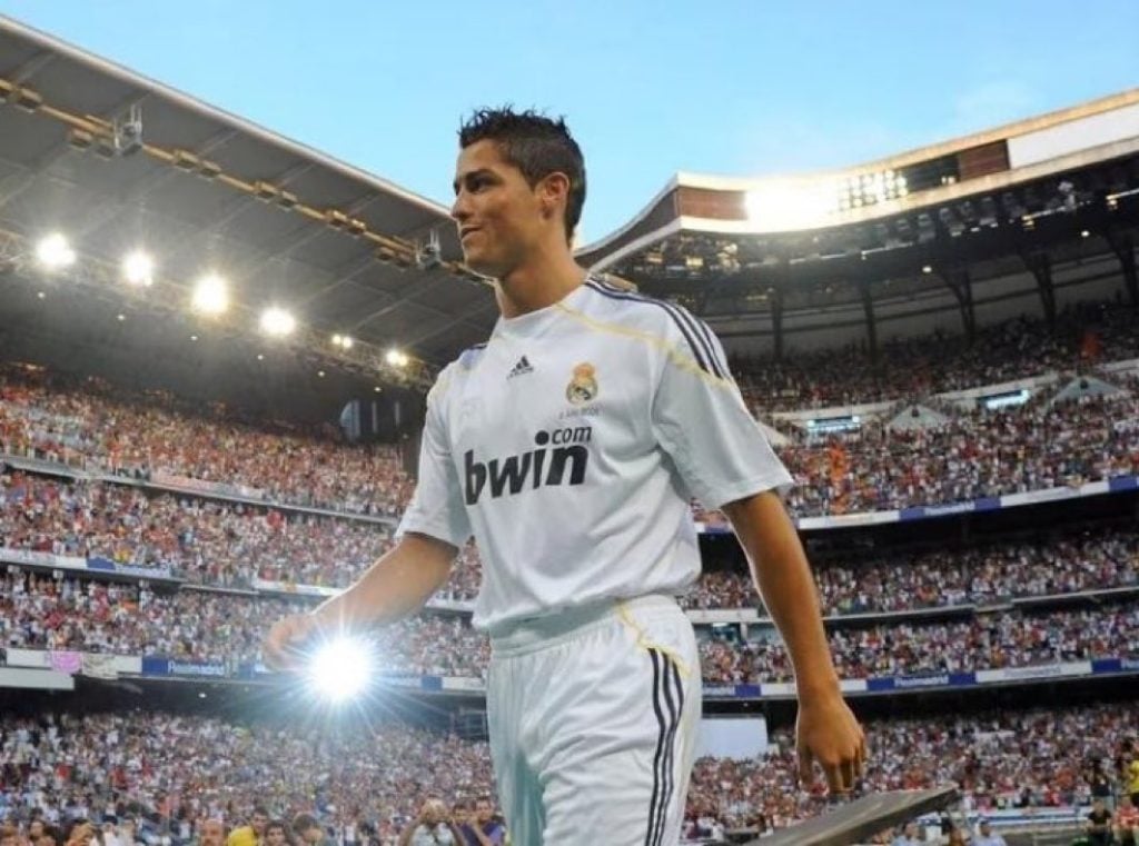 Cristiano Ronaldo em campo pelo Real Madrid